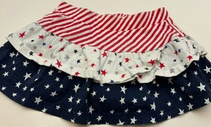 Jumping Bean Toddler Tiered Skort Americana Stars Stripes Size 18M 4th Of July - Picture 1 of 11