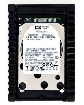WESTERN DIGITAL VELOCIRAPTOR WD1000DHTZ 1TB 64MB 10000U/min SATA III 3.5'' Zoll - Bild 1 von 3