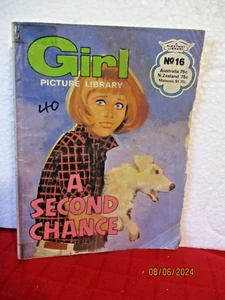 GIRL Picture Library #16 A SECOND CHANCE 1985 vintage comic Peter Wilkes - Picture 1 of 4