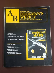 AB Bookman's Weekly October 26th 1987 Science Fiction & Fantasy Issue - Picture 1 of 4