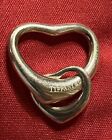 Tiffany & Co. Elsa Peretti 925 Sterling Silver Spain Double Open Heart Pendant