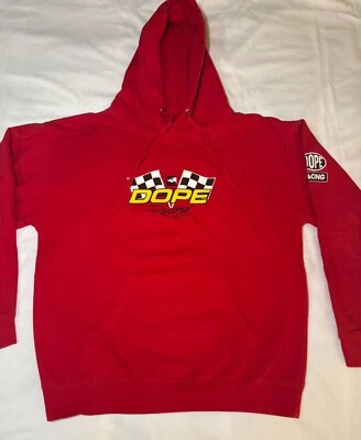 Sudadera con Capucha DOPE Dope Racing Talla Grande Roja Bandera a Cuadros Foto 1 de 4