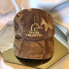 Ducks Unlimited Logo Gortex Winter Camo Hat Ear Covers Flaps Whitewater Outdoor 