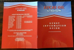 INDIANAPOLIS COLTS LUCAS ÖLSTADION GÄSTEINFORMATIONSFÜHRER + - Bild 1 von 7