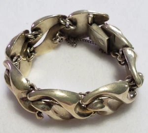 Vintage mexikanisches Sterlingsilber 970 Armband J Veles 6 Zoll, 63 g - Bild 1 von 20