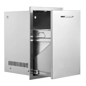 BBQ Island Slide Out Trash Propane Storage Drawer Outdoor Kitchen Drawer 16"x24" - Picture 1 of 12