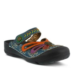 L'artiste by Spring Step Women's Copa-Blum Blue Multi Size 7.5-8M US (runs big) - Picture 1 of 6
