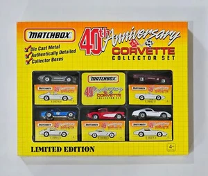 MATCHBOX 40TH ANNIVERSARY CORVETTE COLLECTORS SET LIMITED EDITION (NEW) WOW! 🔥 - Picture 1 of 2