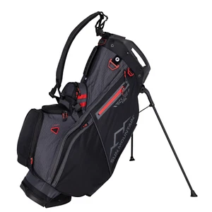 Sun Mountain 2025 C-130 Hybrid 15-Way Divided Golf Stand Bag - STEEL BLACK RED - Picture 1 of 7