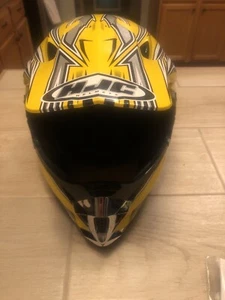 HJC Motocross Helmet Arena CL-X5Y Flyin' Kolors Large Youth Yellow - Picture 1 of 12