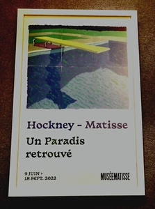 David Hockney Framed & Glazed A Paradise Reunited Musee Matisse poster 2022 - Bild 1 von 2