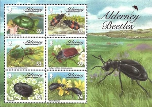 ALDERNEY - 2015 MNH "Escarabajos de ALDERNEY" ¡Hoja de recuerdo!!! - Imagen 1 de 1