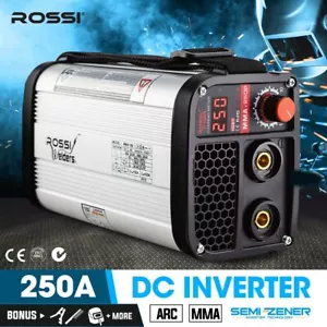 ROSSI 250 Amp Ultra-Portable Welder Stick MMA ARC DC Inverter Welding 15A Plug - Picture 1 of 12
