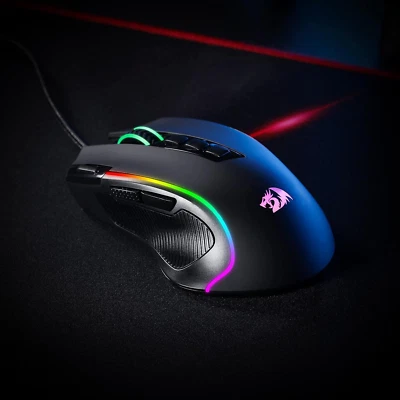 M612 Predator RGB Gaming Mouse, 8000 DPI Wired Optical Gamer Mouse with 11 Pr... - Image 1 of 4