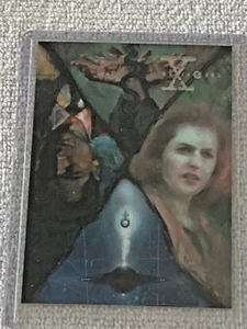 Tarjeta promocional Topps The X-Files Topps Finest Chromium 1996 casi nueva #TXFM-2 - Imagen 1 de 2