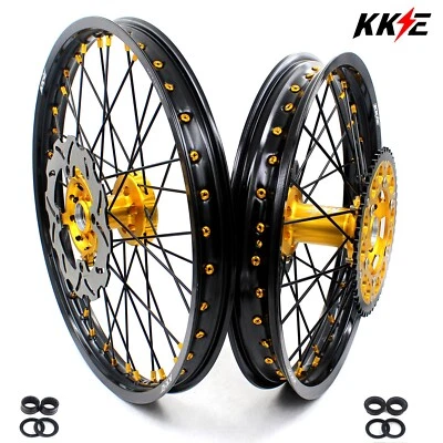 Llantas KKE 21/19"" para Suzuki RMZ450 2005-2017 RMZ250 2007-2018 bujes dorados Foto 1 de 4