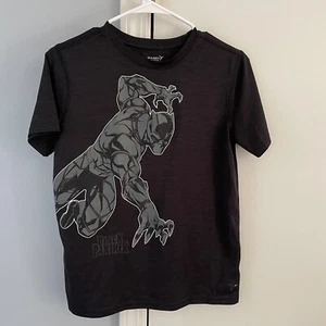 Black Panther Youth Dri-Fit Short Sleeve Black Graphic Tee Shirt Youth XL 14-16 - Picture 1 of 4