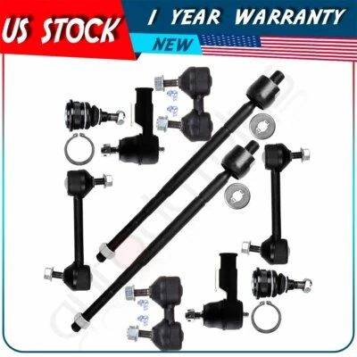适用于 2003 - 2008 现代 Tiburon 10 件球接头转向摇杆领带杆端 — 第 1/4 张图片