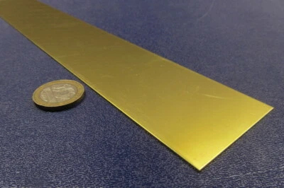 Barra plana de latón 260 .025" de grosor x 2.0" de ancho x 36" de largo Foto 1 de 4