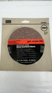 Sears Aluminum Oxide Discs 4 1/2in Diam. 7/8in Center Hole, Grit 36, 10 Discs - Picture 1 of 6