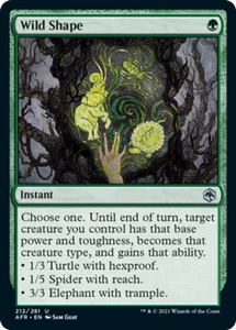 Wild Shape - Adventures in the Forgotten Realms #212/281 MTG Magic The Gathering - Picture 1 of 1