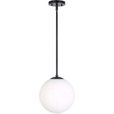 Forte Lighting 2747-01-04 Selene 1 Light 10 inch Black Pendant Ceiling Light - Image 1 of 3