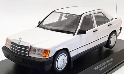 Minichamps 1/18 Scale 155 037002 - 1982 Mercedes Benz 190E (W201) - White - Image 1 of 4