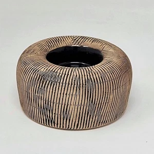 Portacandele In Legno D. 10Cm Crema Marrone Ceramica Formano WA - Foto 1 di 1