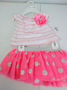 NWT, LITTLE LASS G&W Pink 2 PC Scooter Set, 3/6M - Picture 1 of 5