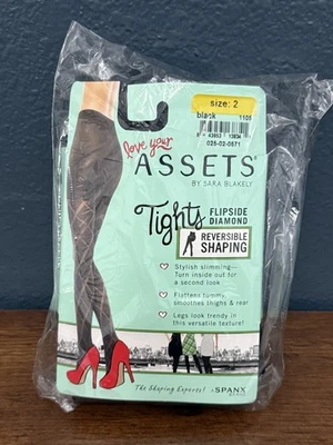 Medias Spanx Love Your Assets Abatibles Laterales Diamantes Modeladoras Negras Talla 2 Foto 1 de 4