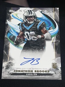 2024 Topps Inception Football Jonathon Brooks RC Rookie ON CARD Auto #RA-JB - Bild 1 von 2