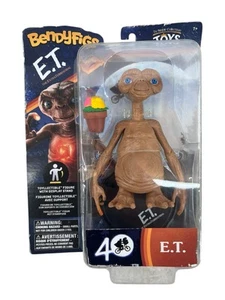 BendyFigs E.T. 40th Anniversary Toylectible Figure w/ Display Stand – NEW (Blist - Picture 1 of 8