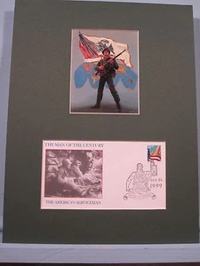 The American Serviceman as The Man of the Century & Commemorative Cover - Picture 1 of 2