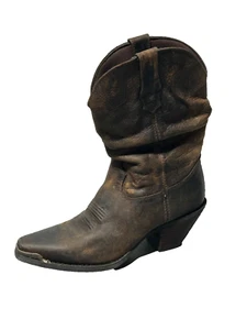 Durango RD3494 Women Size 7M Crush Brown 10" Sultry Slouch Western Cowboy Boot - Picture 1 of 5