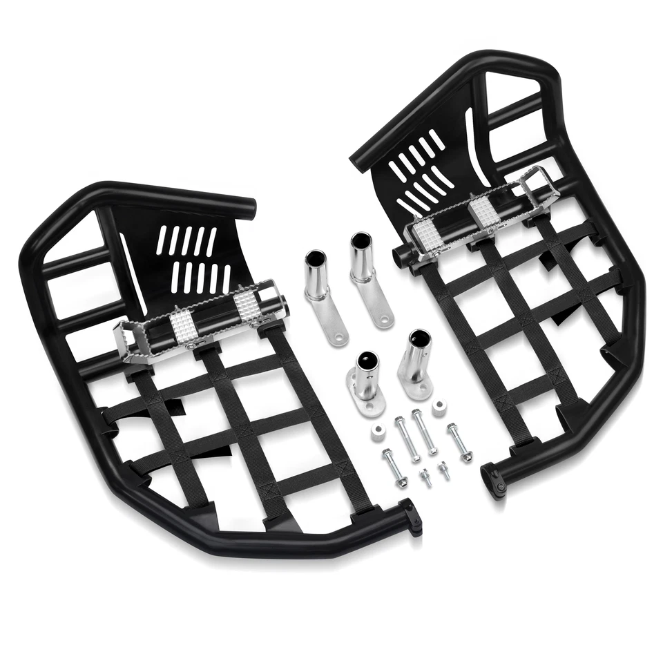 Nerf Bars Pro Peg For Honda Sportrax 400 TRX400EX 400X Black Bars Black Nets Bar - Image 1 of 4