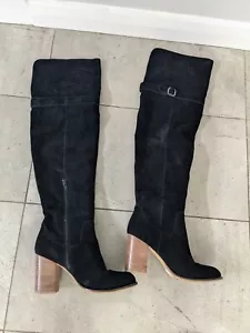 Joanne Mercer Thigh High Suede Boot Size 8/39 Great Condition - Picture 1 of 3