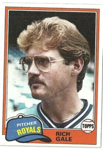 Rich Gale Kansas City Royals #544 - Topps casi nuevo-como nuevo 1981 - Imagen 1 de 2