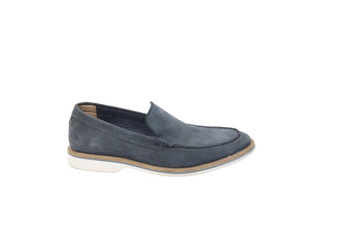 Mocassino Clarks tg 9 5 scarpe uomo slip on pelle blu business casual lavoro