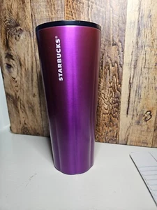 2022 Starbucks Stainless Steel Tumbler PURPLE AND TEAL VHTF - Picture 1 of 6