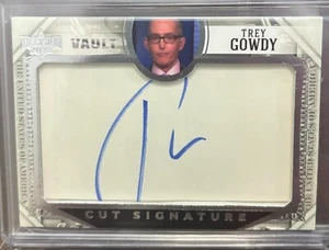 TREY GOWDY AUTOGRAPH 2022 DECISION VAULT CUT SIGNATURES CARD AUTO POLITICIAN - Picture 1 of 2