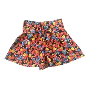 Monteau Los Angeles Damen-Skortshorts mit Blumenmuster Schärpe Größe Small - Bild 1 von 8
