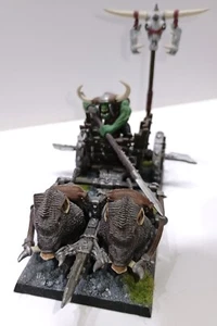 Warhammer Ork Streitwagen Plastik bemalt Old World Fantasy AOS Hero Quest Goblin - Bild 1 von 2