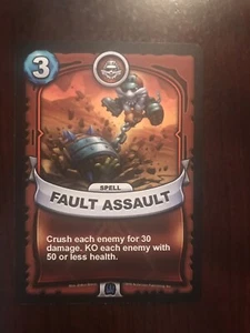 2016 Skylanders Battlecast - Fault Assault (Spell) - Rare - Picture 1 of 2