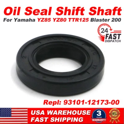Oil Seal Shift Shaft For Yamaha TTR125 YZ125 Blaster YZ85 RT100 93101-12173-00 - Image 1 of 4