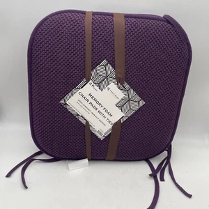 Cojín para silla Sweet Home Collection almohadillas de espuma viscoelástica púrpura 2 piezas ¡NUEVO! - Imagen 1 de 11