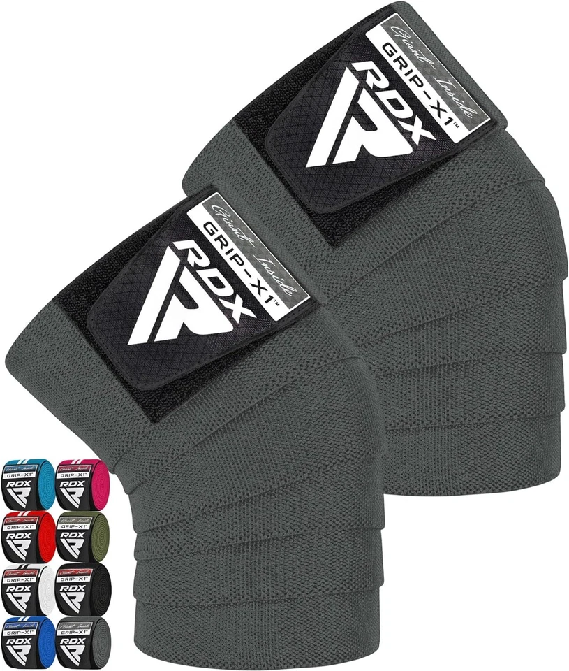 Knee Pads MMA by RDX, Lifting Straps, Knee Sleeves Weightlifting, Gym Knee Wraps - Image 1 of 4