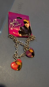 Rare Justin Bieber BFF 2010 Braclet With Charms . New With Tags From Claire's - Picture 1 of 2
