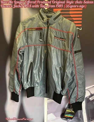 CHAQUETA DE PROPIETARIOS DE SALEEN RARA COMO NUEVA DE 1989 COMO NUEVA con etiquetas Mustang GT FORD 5.0 SSC SC Foto 1 de 4