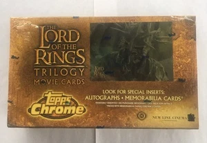 Topps LOTR Il Signore degli Anelli trilogia cromata sigillata in fabbrica confezione da 36 - Foto 1 di 3