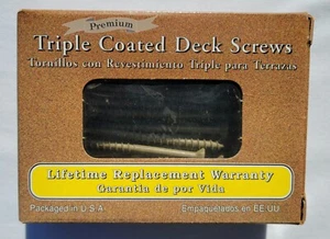 Gold Premium Außen beschichtete Terrassenschrauben 3" (65 Stück) - Bild 1 von 2